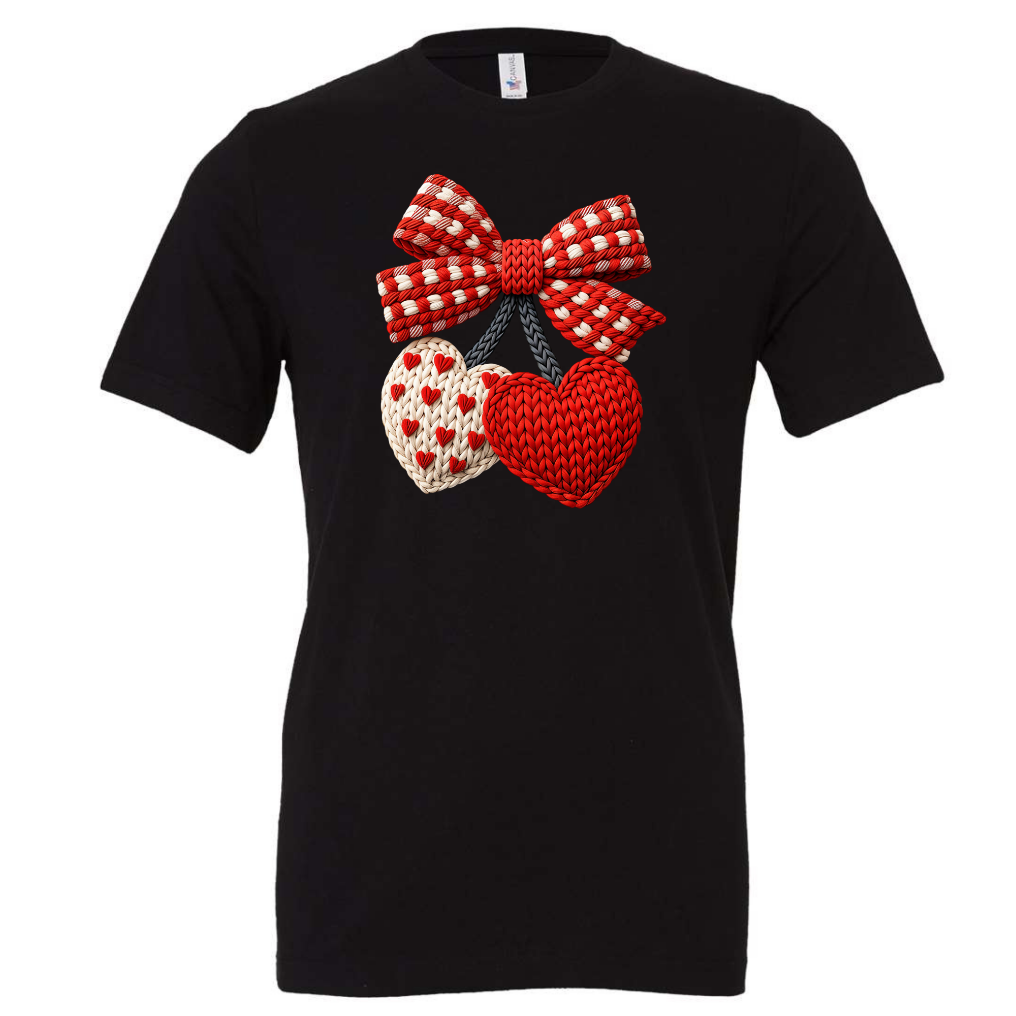 Knit Heart Cherries Graphic Tee